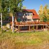 View of the Black Bear Lodge from the Swan River
